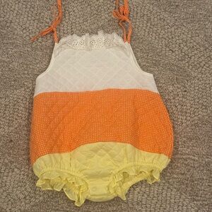 The Beaufort Bonnet Company Orange and Yellow Toddler Candy Corn Costume